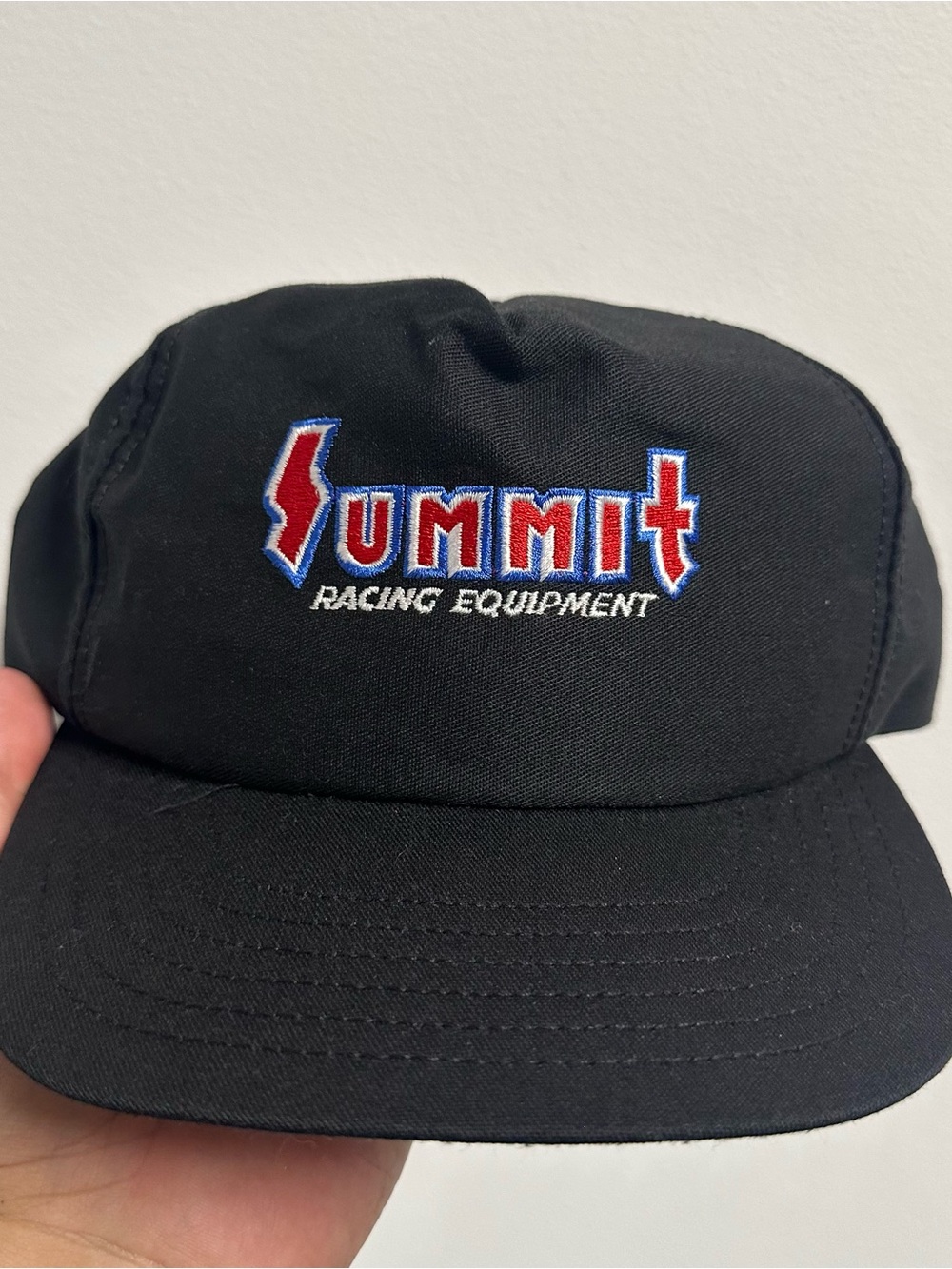 Vintage Summit Racing Equipment Snapback Hat Black
